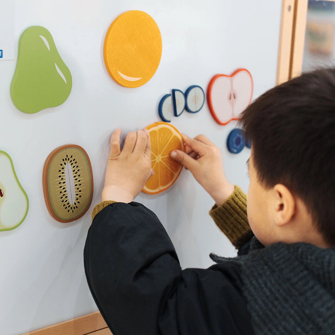 Colorful Fruit magnetic board by Eduplay – builds fine motor skills and language communication
