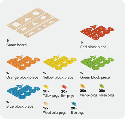 Shape Peg Matching Panel