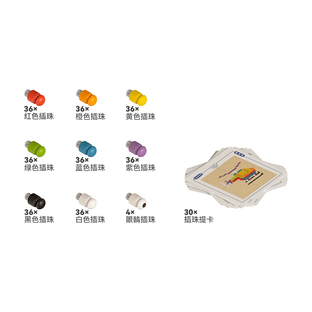Versatile Insertion Bead wall panel by Eduplay – builds early math and fine motor skills