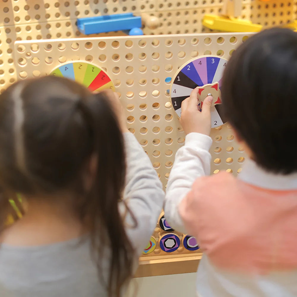 Lucky Spin wall panel by Eduplay – builds focus and cause-and-effect understanding