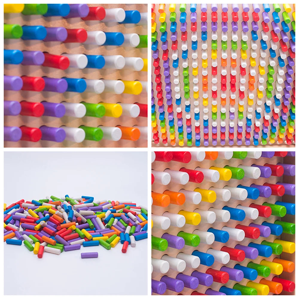 Pillar Game wall panel by Eduplay – builds spatial reasoning and fine motor skills