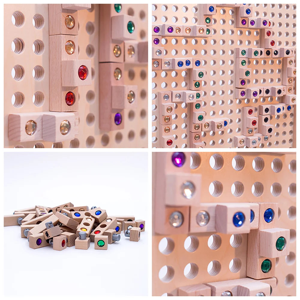 Colorful Building Blocks wall panel by Eduplay – builds creative thinking and fine motor skills