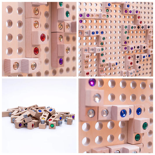 Colorful Building Blocks wall panel by Eduplay – builds creative thinking and fine motor skills