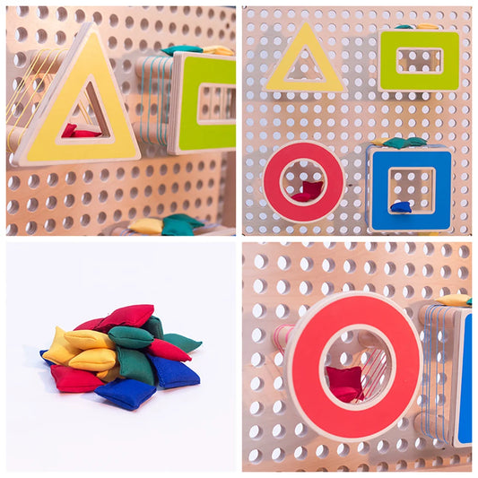 Bean Bag Toss wall game by Eduplay – builds hand-eye coordination and fine motor skills