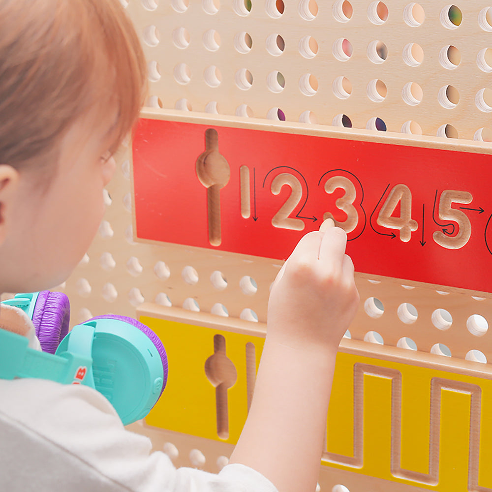 Writing Exercise Game Board wall panel by Eduplay – builds early math and fine motor skills
