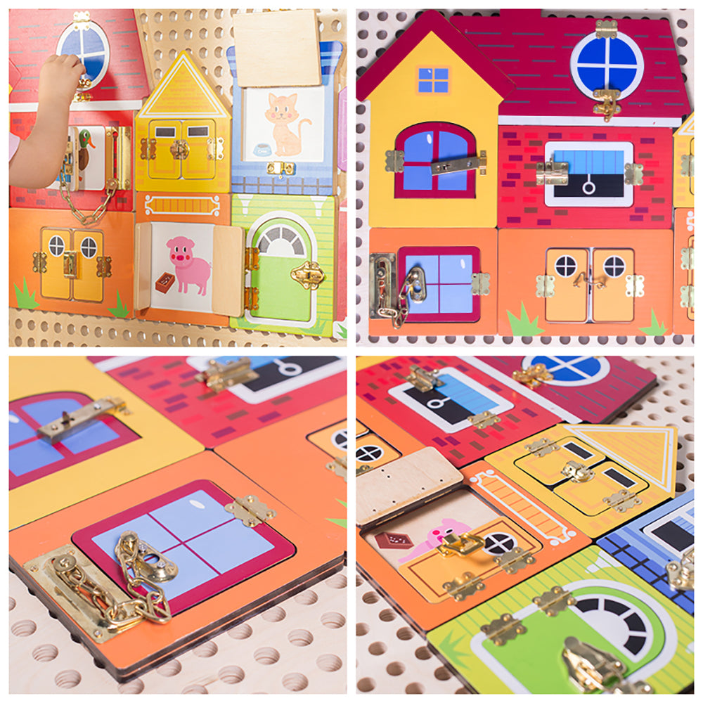 Fantastic Locks wall panel by Eduplay – builds problem solving and fine motor skills
