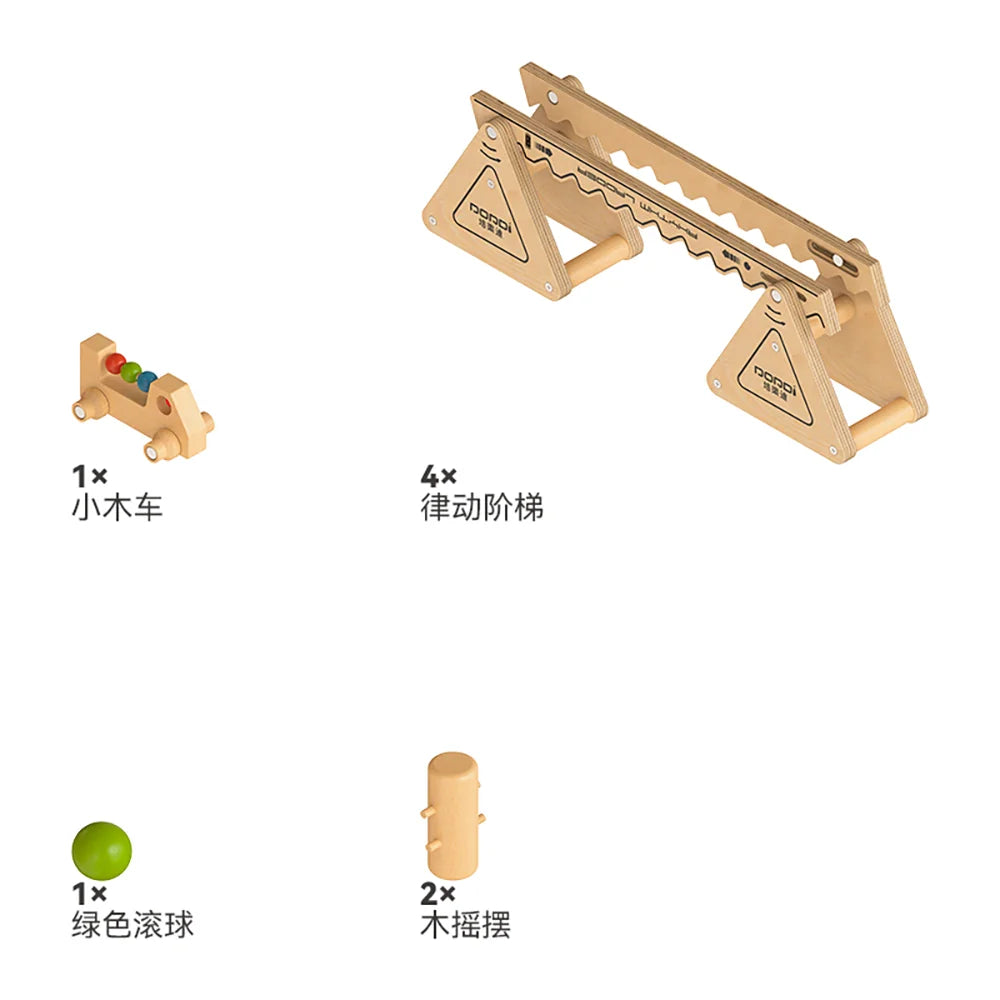 Rhythmic Staircase wall panel by Eduplay – builds memory recall and fine motor skills
