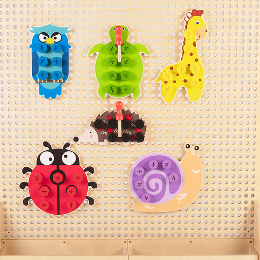 Colorful Combinations wall panel by Eduplay – builds fine motor skills and creative thinking