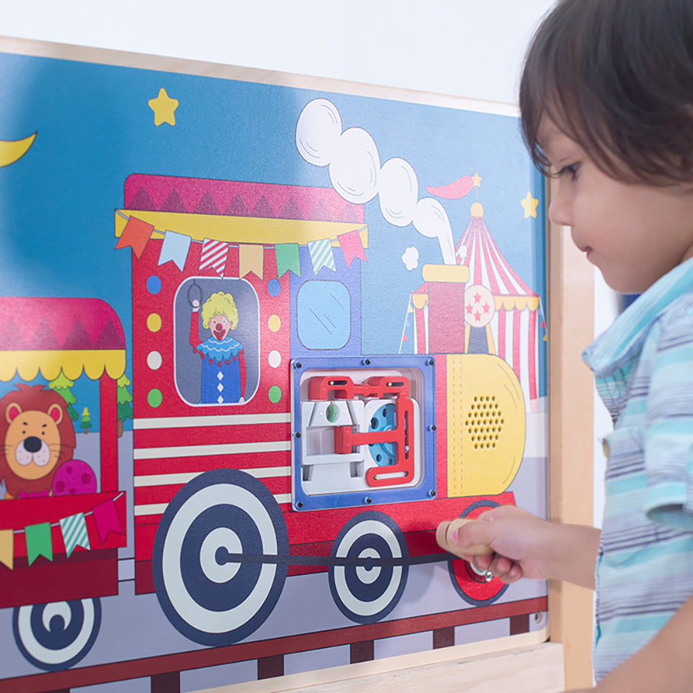 Steam Train wall panel by Eduplay – builds problem solving and fine motor skills