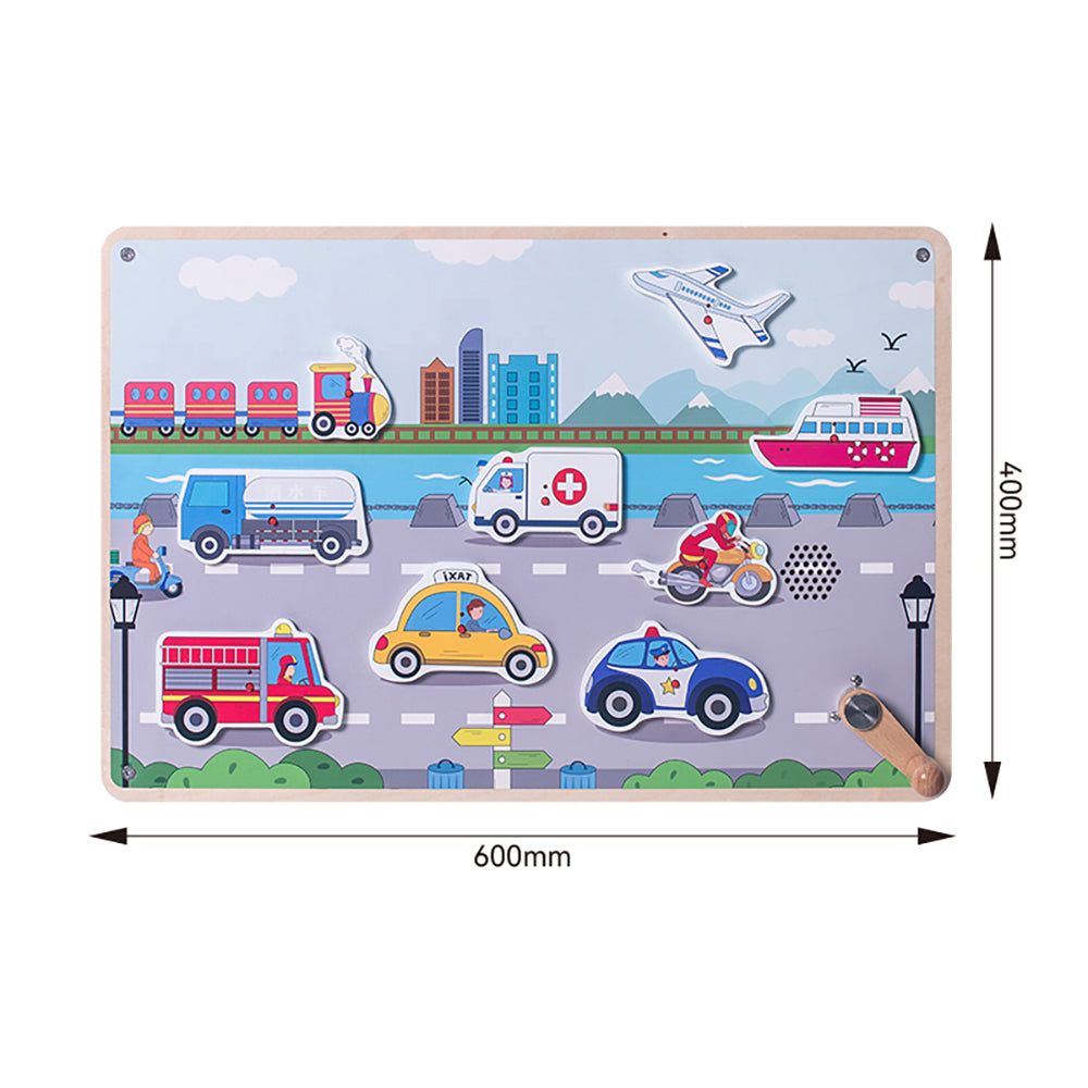 Horn Sounds wall panel by Eduplay – builds cause-and-effect understanding and language skills