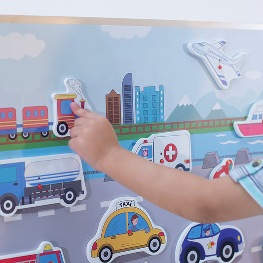 Horn Sounds wall panel by Eduplay – builds cause-and-effect understanding and language skills