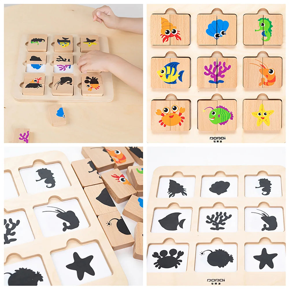Marine Animals Pairing puzzle by Eduplay – builds memory recall and language skills