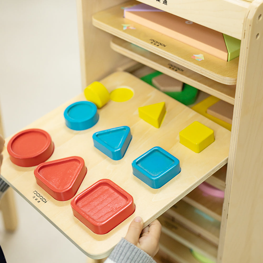 Geometry Stacking Tower by Eduplay – builds spatial reasoning and fine motor skills