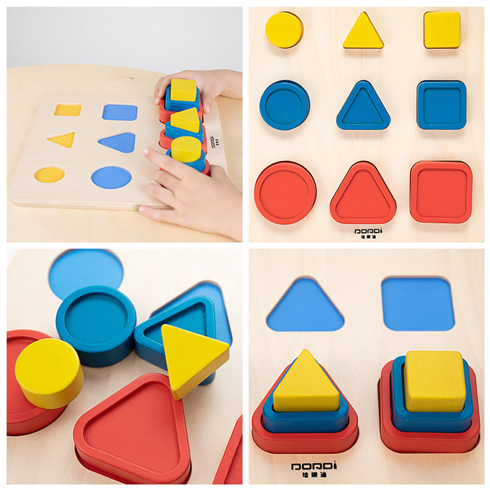 Geometry Stacking Tower by Eduplay – builds spatial reasoning and fine motor skills