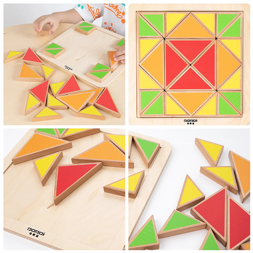 Triangular Puzzles by Eduplay – builds spatial reasoning and problem solving