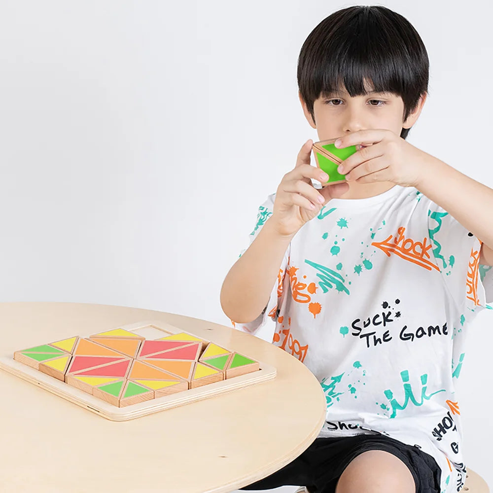 Triangular Puzzles by Eduplay – builds spatial reasoning and problem solving