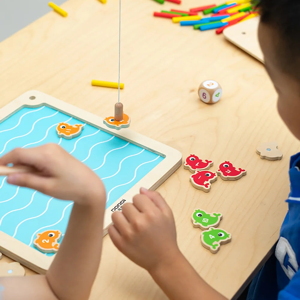 Go Fishing busy board by Eduplay – builds hand-eye coordination and fine motor skills