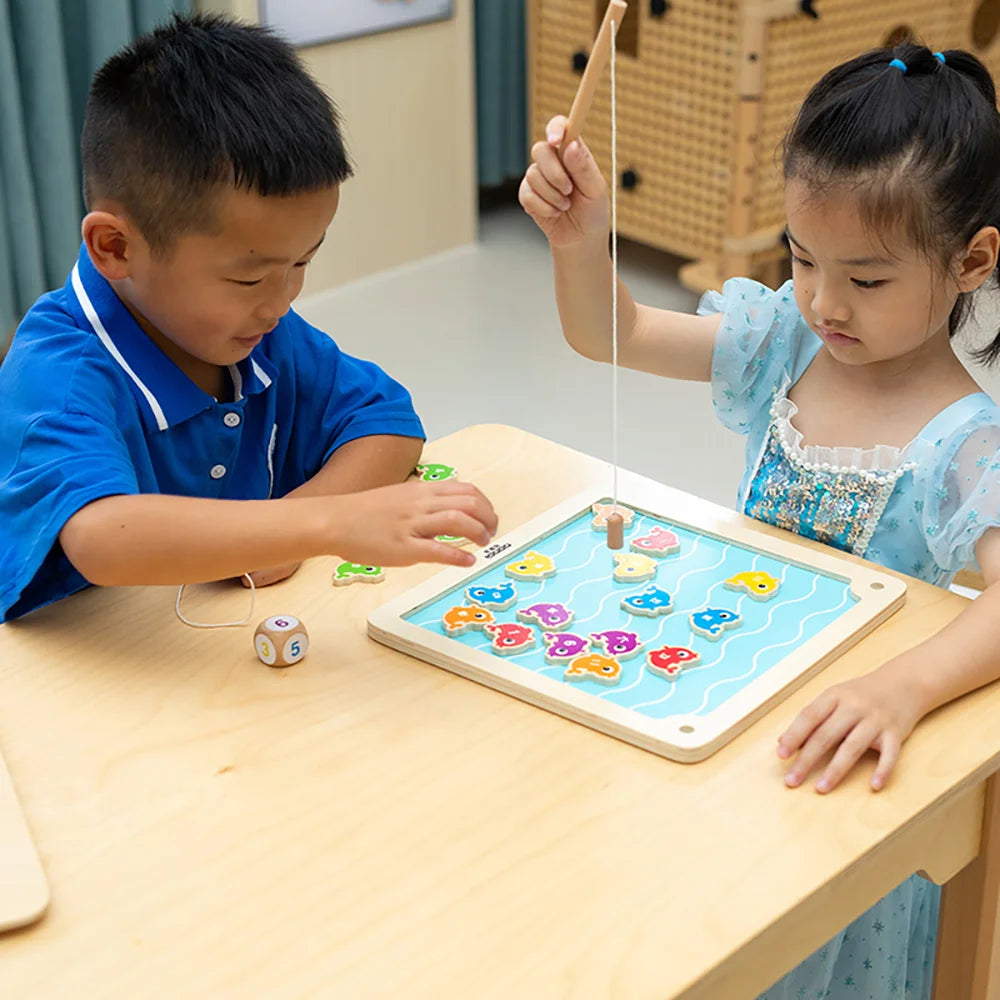 Go Fishing busy board by Eduplay – builds hand-eye coordination and fine motor skills