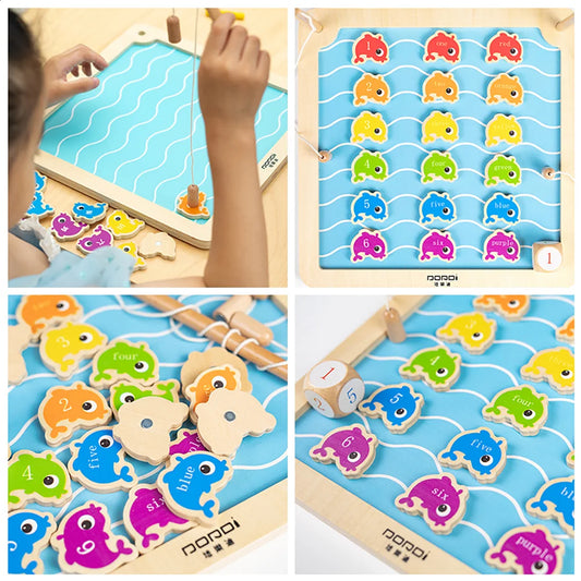 Go Fishing busy board by Eduplay – builds hand-eye coordination and fine motor skills