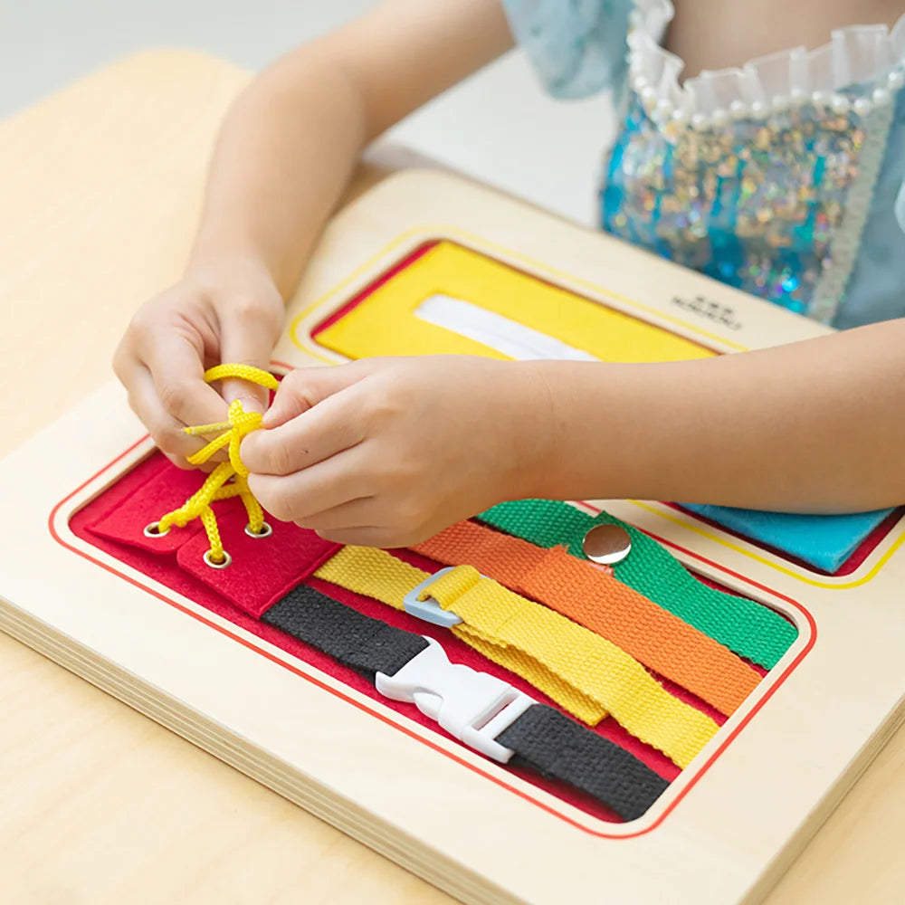 Tips About Cloth Bag busy board by Eduplay – builds fine motor skills and language communication