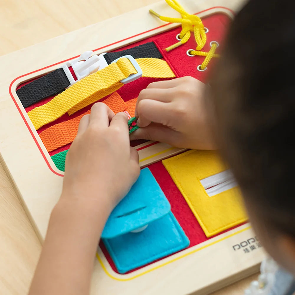 Tips About Cloth Bag busy board by Eduplay – builds fine motor skills and language communication