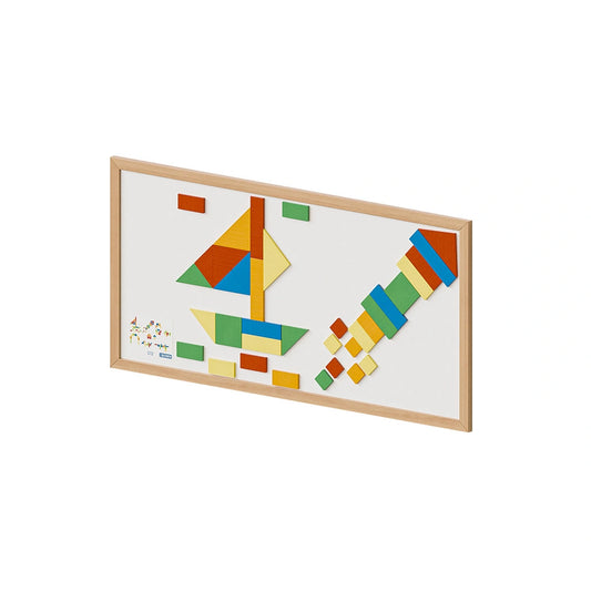 Triangular Building Block magnetic set by Eduplay – builds spatial reasoning and creative thinking
