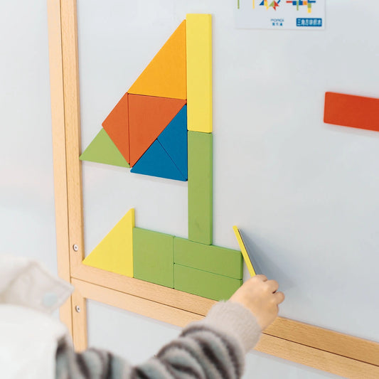 Triangular Building Block magnetic set by Eduplay – builds spatial reasoning and creative thinking