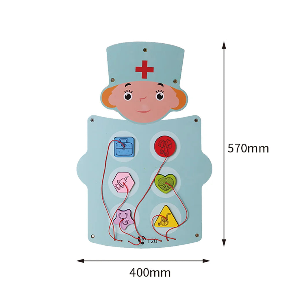 Doctor role-play wall panel by Eduplay – builds social-emotional skills and creative thinking