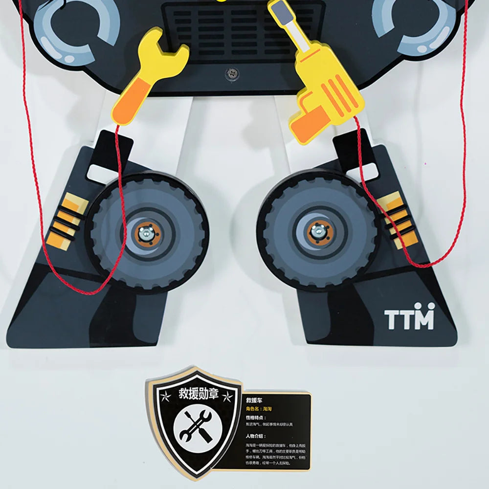 Rescue Vehicle Robot wall panel by Eduplay – builds creative thinking and fine motor skills